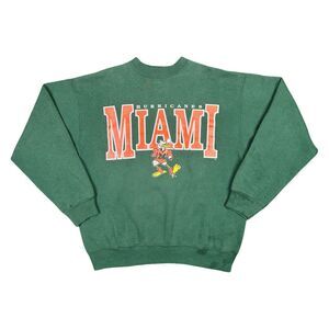 Vintage Savvy Trau & Loevner University of Miami Hurricanes Crew Neck - Large